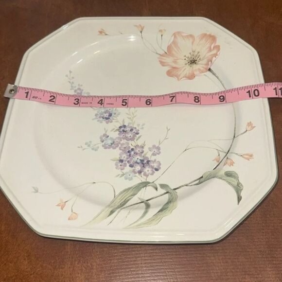 Mikasa Continental Amsterdam Floral Square Dinner Plate 10.5" - Picture 4 of 4